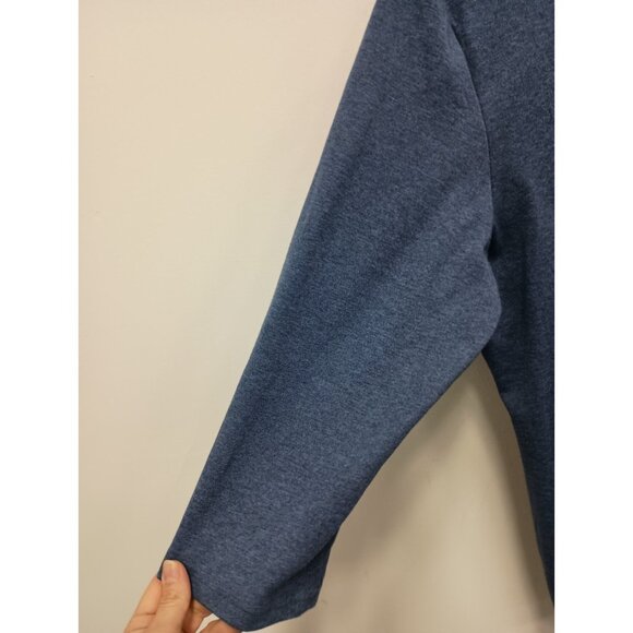 Karen Scott Tunic Top Womens Size 1X Blue Embroidered BOHO 3/4 Sleeve Casual - Picture 10 of 11